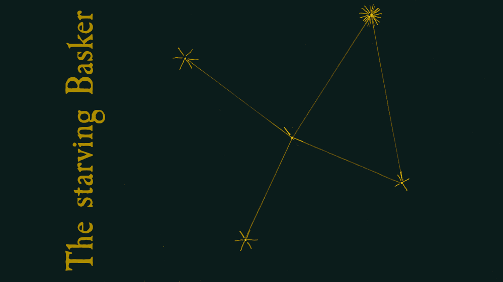 The Starving Basker: The star at the centre of the fish (2 rays), connecting the belly and the massive fin, begins to dim (loses 1 ray).